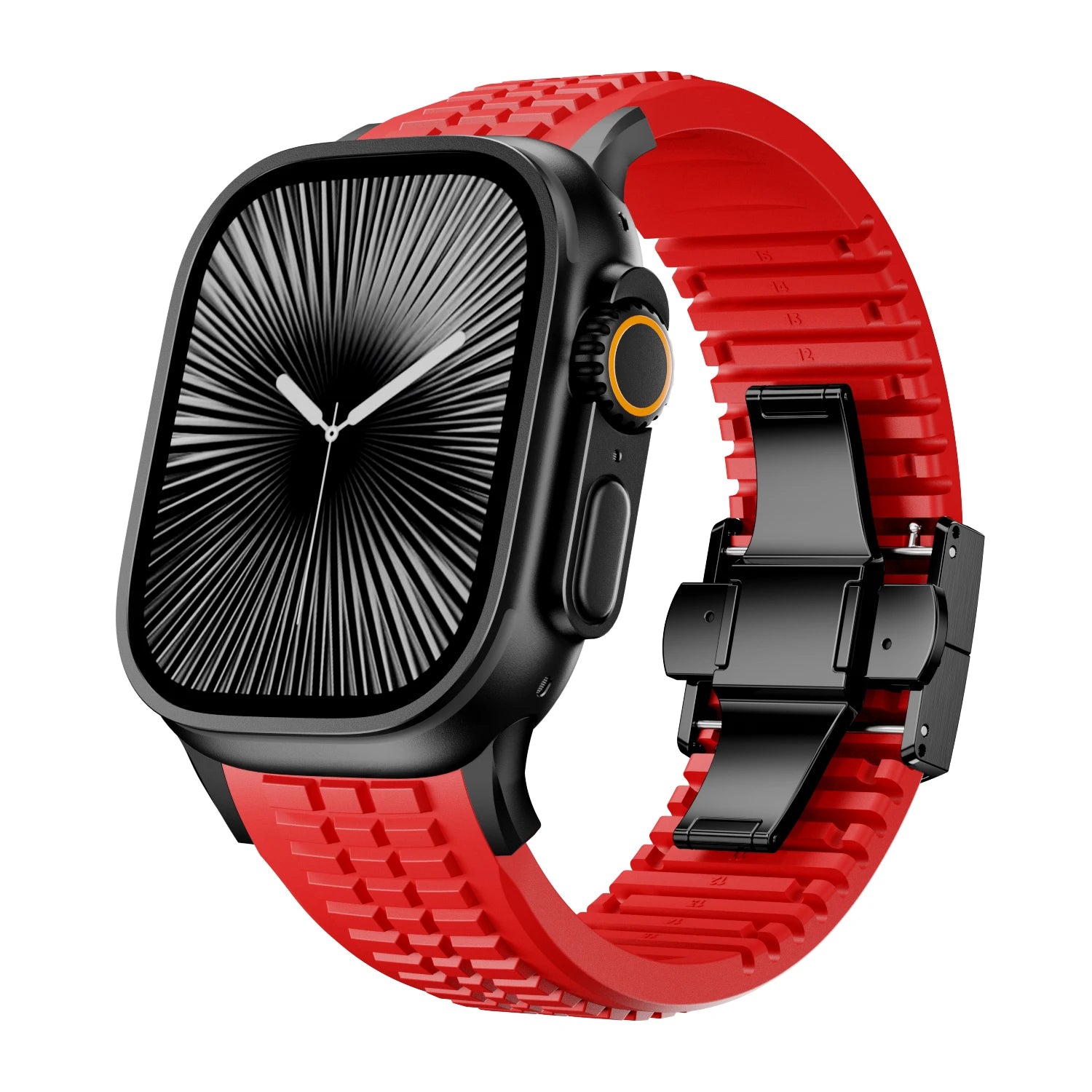 Silicone Sports Strap for Apple Watch Ultra 2/1 49mm Series 10 9 8 7 46mm 45mm 44mm Rubber Band for IWatch 6 5 4 3 42mm Bracelet